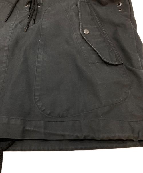 SWAGGER（スワッガー）SWAGGER (スワッガー) U.S.NAVY 米国海軍プルオーバーレースアップ スモック ブラック サイズ:Lの古着・服飾アイテム