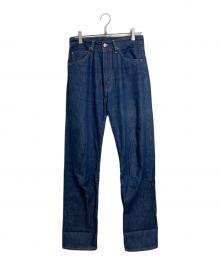 LEVI'S VINTAGE CLOTHING（リーバイス ビンテージ クロージング）の古着「1950年モデル セルビッジデニム　1950s 701 Jeans Rigid」｜インディゴ