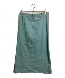 JPG JEANS（ジェーピージージーンズ）の古着「ラップスカート　巻きスカート　デザインスカート　ロングスカート　日本製」｜ブルー