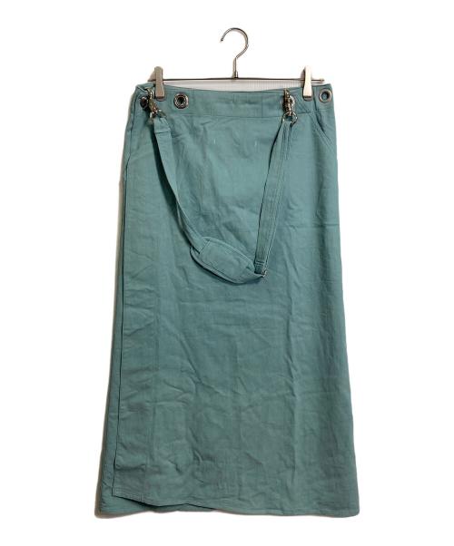 JPG JEANS（ジェーピージージーンズ）JPG JEANS (ジェーピージージーンズ) ラップスカート　巻きスカート　デザインスカート　ロングスカート　日本製 ブルー サイズ:42の古着・服飾アイテム