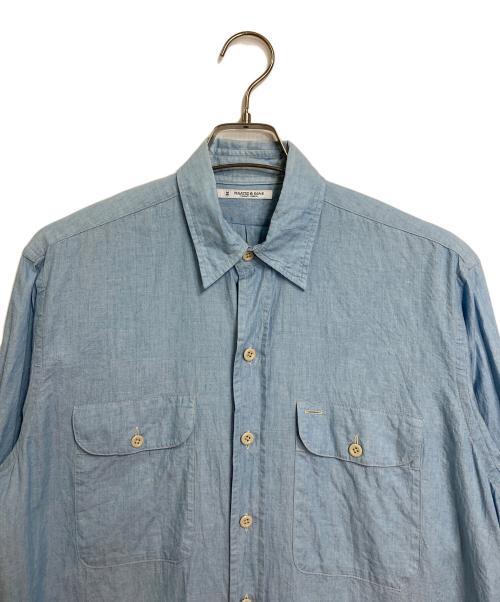 MAATEE&SONS（マーティーアンドサンズ）MAATEE&SONS (マーティーアンドサンズ) WORK SHIRTS 長袖シャツ ブルー サイズ:1の古着・服飾アイテム