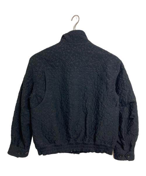 par jacquard（パア ジャカール）par jacquard (パア ジャカール) Jeanne jacquard blouson  ジャンヌ ジャカード ジャケット アウター　ライトアウター　ダブルジップ ブラック サイズ:Sの古着・服飾アイテム