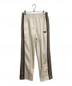 Needlesニードルズ）の古着「トラックパンツ　ジャージ　サイドラインパンツ　日本製」｜アイボリー×ブラウン