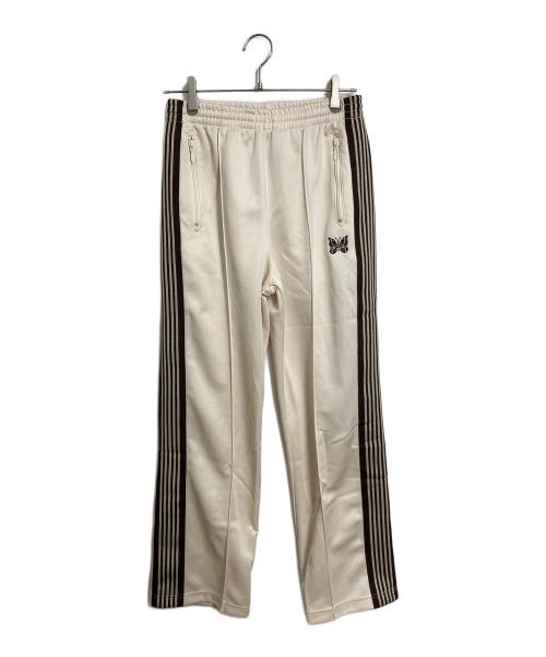 Needles（ニードルズ）Needles (ニードルズ) トラックパンツ　ジャージ　サイドラインパンツ　日本製 アイボリー×ブラウン サイズ:XSの古着・服飾アイテム