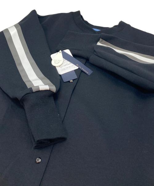 BLUE FRONCE（ブルーフォンセ）BLUE FRONCE (ブルーフォンセ) ロングコート　ノーカラーコート ブラック サイズ:38の古着・服飾アイテム