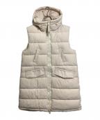 OOFWEARオーフウエア）の古着「中綿コート 中綿ロングベスト　アウター　ダブルジップ」｜アイボリー