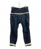MARITHE+FRANCOIS GIRBAUDマリテフランソワジルボー）の古着「【古着】デニムパンツ　Y2K」｜インディゴ