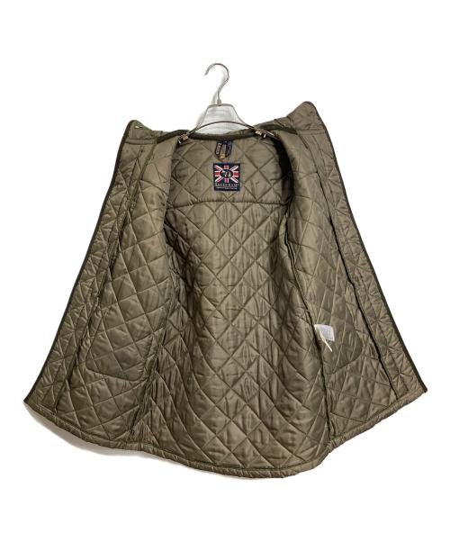 LAVENHAM（ラベンハム）LAVENHAM (ラベンハム) キルティングコート　フードコート　 オリーブ サイズ:38の古着・服飾アイテム