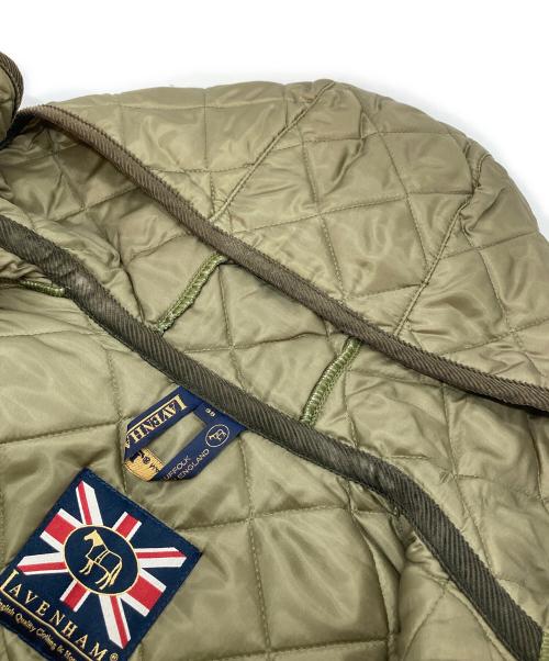 LAVENHAM（ラベンハム）LAVENHAM (ラベンハム) キルティングコート　フードコート　 オリーブ サイズ:38の古着・服飾アイテム