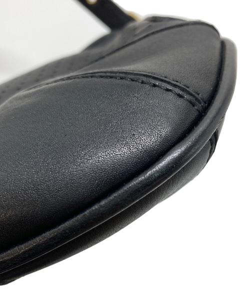 COACH（コーチ）COACH (コーチ) パンチングレザーワンショルダーバッグ　ハンドバッグ　ミニミニバッグ　USA製　 ブラック サイズ:実寸参照の古着・服飾アイテム