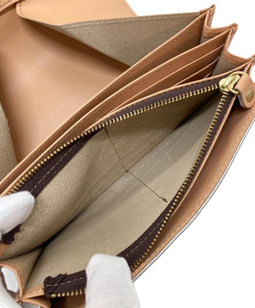 Permanent Age（パーマネントエイジ）Permanent Age (パーマネントエイジ) 長財布　レザーウォレット　収納多 シルバー サイズ:実寸参照の古着・服飾アイテム