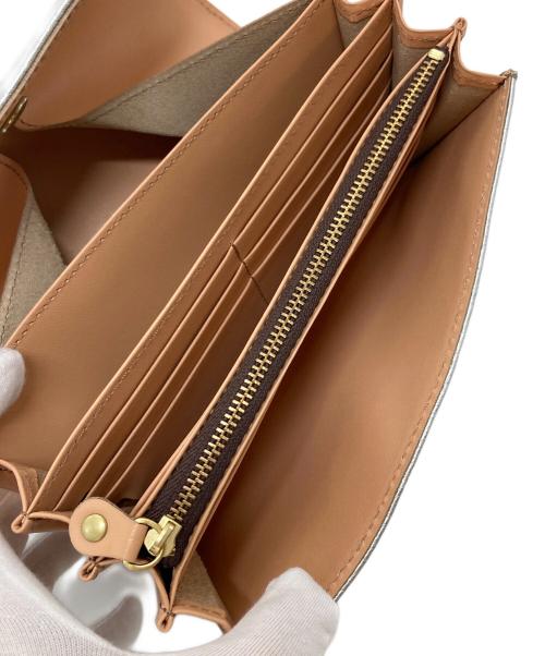 Permanent Age（パーマネントエイジ）Permanent Age (パーマネントエイジ) 長財布　レザーウォレット　収納多 シルバー サイズ:実寸参照の古着・服飾アイテム