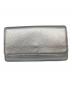 Permanent Age（パーマネントエイジ）の古着「長財布　レザーウォレット　収納多」｜シルバー