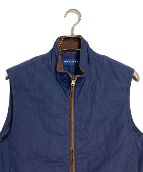 POLO RALPH LAUREN（ポロ・ラルフローレン）POLO RALPH LAUREN (ポロ・ラルフローレン) 【古着】　90’Sキルティングベスト　90年代 ナイガイ代理店 ネイビー サイズ:Lの古着・服飾アイテム