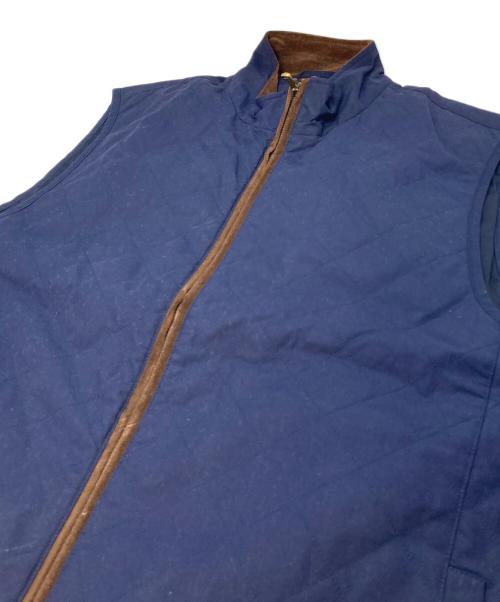 POLO RALPH LAUREN（ポロ・ラルフローレン）POLO RALPH LAUREN (ポロ・ラルフローレン) 【古着】　90’Sキルティングベスト　90年代 ナイガイ代理店 ネイビー サイズ:Lの古着・服飾アイテム