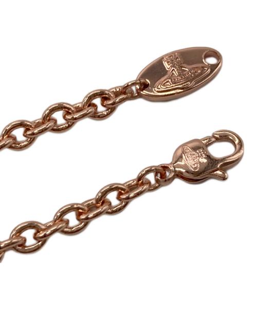 Vivienne Westwood（ヴィヴィアンウエストウッド）Vivienne Westwood (ヴィヴィアンウエストウッド) MAYFAIR LARGE ORB ネックレス　メイフェア ラージオーブ　ピンクゴールド ピンクゴールド サイズ:実寸参照の古着・服飾アイテム