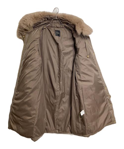 DAMA collection（ダーマコレクション）DAMA collection (ダーマコレクション) ラムレザーダウンコート　ダウンコート　アウター ベージュ サイズ:13ARの古着・服飾アイテム