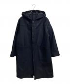 ISABEL BENENATOイザベルベネナート）の古着「フーデッドコート　ロングコート　 AW'18-'19」｜ブラック