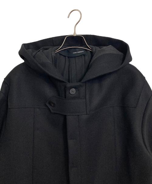 ISABEL BENENATO（イザベルベネナート）Isabel Benenato (イザベルベネナート) フーデッドコート　ロングコート　 AW'18-'19 ブラック サイズ:46の古着・服飾アイテム