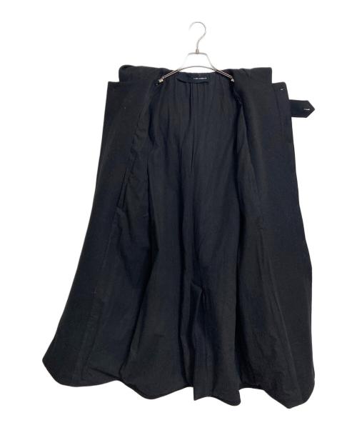 ISABEL BENENATO（イザベルベネナート）Isabel Benenato (イザベルベネナート) フーデッドコート　ロングコート　 AW'18-'19 ブラック サイズ:46の古着・服飾アイテム