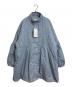 jouetie（ジュエティ）の古着「ギャザーリボンモッズコート　オーバーサイズ」｜スカイブルー