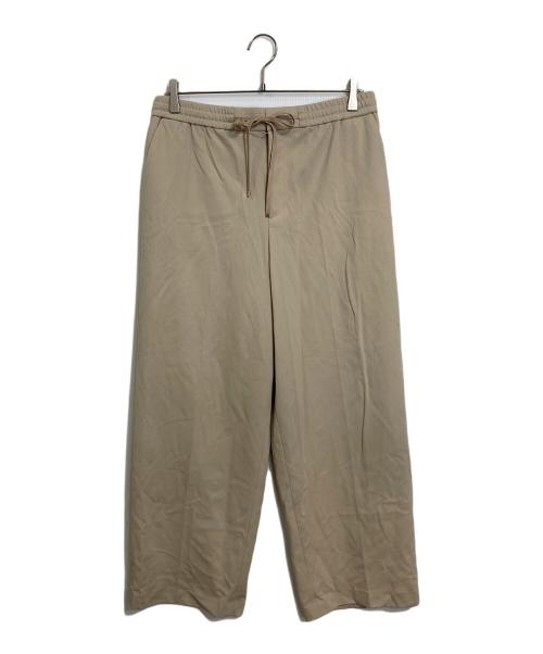 自由区（ジユウク）自由区 (ジユウク) ライトフィールジャージーワイドストレート パンツ ベージュ サイズ:46の古着・服飾アイテム