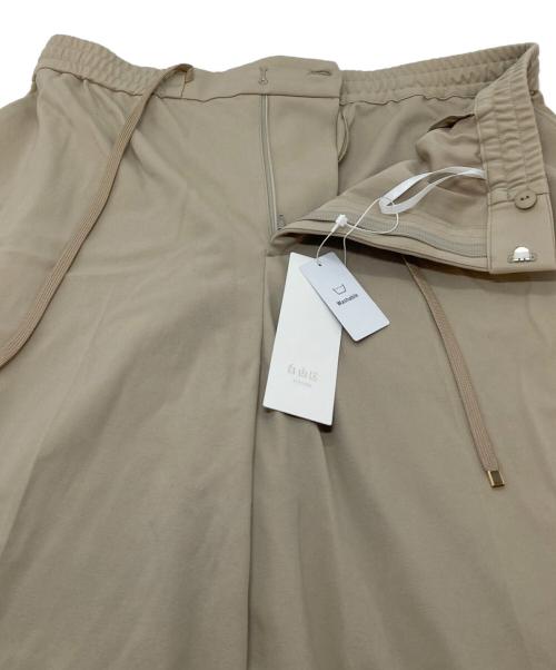 自由区（ジユウク）自由区 (ジユウク) ライトフィールジャージーワイドストレート パンツ ベージュ サイズ:46の古着・服飾アイテム