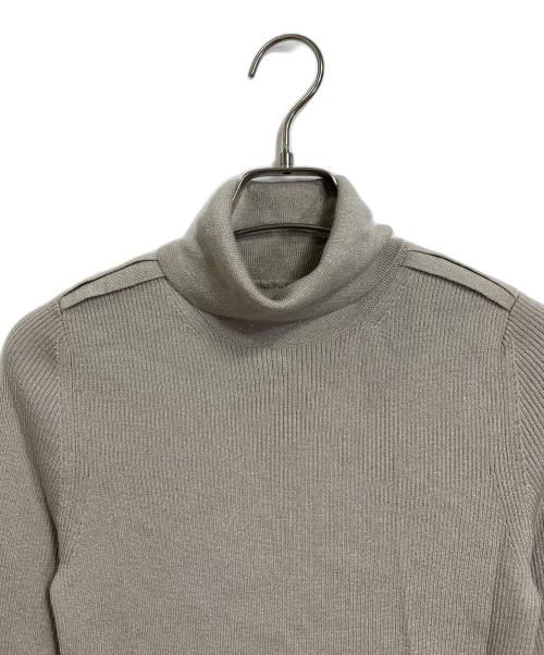 BURBERRY LONDON（バーバリーロンドン）BURBERRY LONDON (バーバリーロンドン) プレートロゴタートルネックニット　カシミア混ニット ベージュ サイズ:1の古着・服飾アイテム