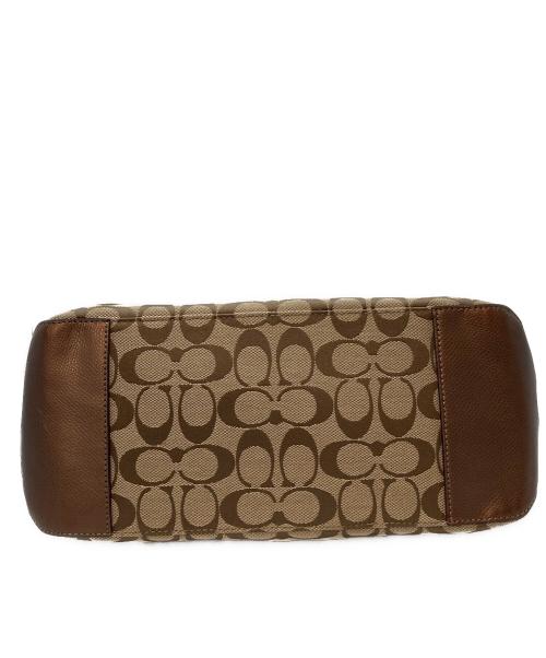 COACH（コーチ）COACH (コーチ) シグネチャートートバッグ ベージュ サイズ:実寸参照の古着・服飾アイテム