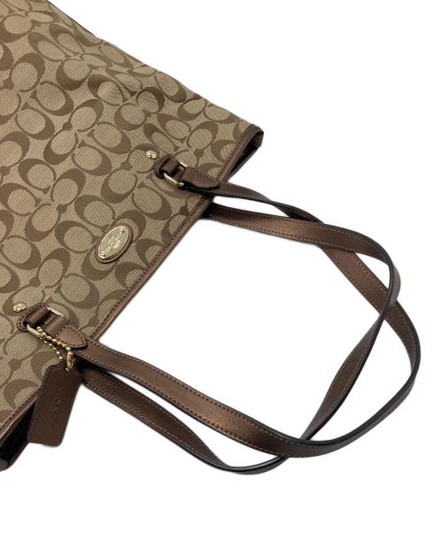 COACH（コーチ）COACH (コーチ) シグネチャートートバッグ ベージュ サイズ:実寸参照の古着・服飾アイテム