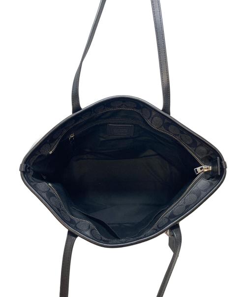 COACH（コーチ）COACH (コーチ) シグネチャー トートバッグ　 ブラック サイズ:実寸参照の古着・服飾アイテム