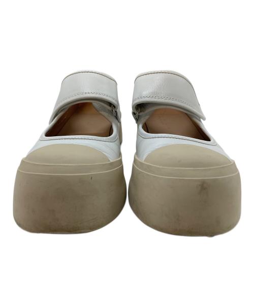 MARNI（マルニ）MARNI (マルニ) ナッパレザーメリージェーンシューズ　メリージェーン　厚底 ホワイト サイズ:35の古着・服飾アイテム