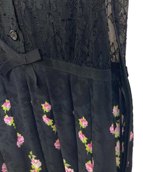 GUCCI（グッチ）GUCCI (グッチ) フラワーレースワンピース　長袖ワンピース　花柄　イタリア製 ブラック サイズ:36の古着・服飾アイテム