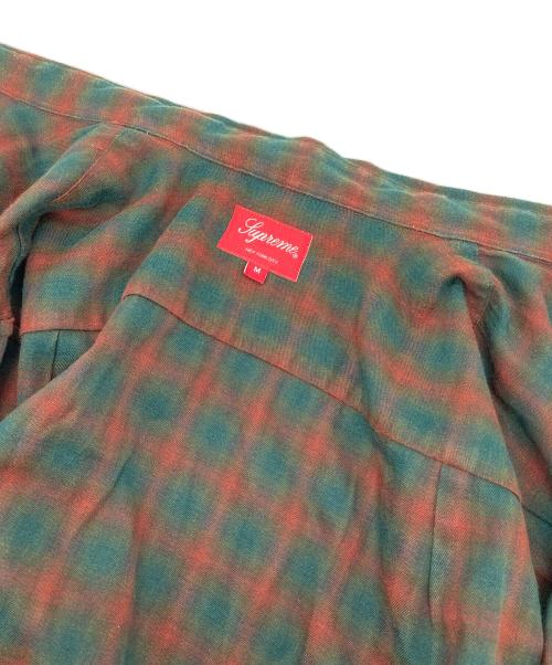 SUPREME（シュプリーム）Supreme (シュプリーム) Mini Shadow Plaid Shirt  ミニシャドウプレイドシャツ　チェックシャツ　長袖シャツ レッド×グリーン サイズ:Mの古着・服飾アイテム