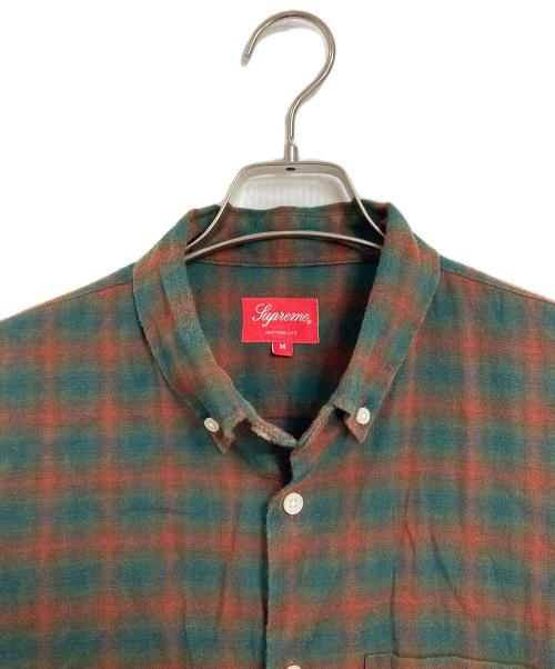 SUPREME（シュプリーム）Supreme (シュプリーム) Mini Shadow Plaid Shirt  ミニシャドウプレイドシャツ　チェックシャツ　長袖シャツ レッド×グリーン サイズ:Mの古着・服飾アイテム
