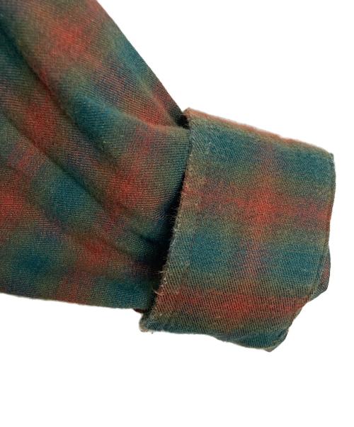 SUPREME（シュプリーム）Supreme (シュプリーム) Mini Shadow Plaid Shirt  ミニシャドウプレイドシャツ　チェックシャツ　長袖シャツ レッド×グリーン サイズ:Mの古着・服飾アイテム