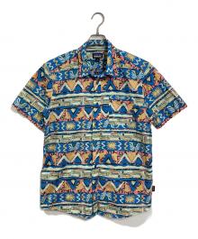 Patagonia（パタゴニア）の古着「半袖総柄シャツ　スポーツ　アウトドア　オーガニックコットン」｜マルチカラー