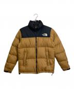 THE NORTH FACEザ ノース フェイス）の古着「ヌプシダウンジャケット　バイカラージャケット　アウター」｜ブラック×ブラウン