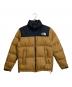 THE NORTH FACE（ザ ノース フェイス）の古着「ヌプシダウンジャケット　バイカラージャケット　アウター」｜ブラック×ブラウン