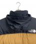 中古・古着 THE NORTH FACE (ザ ノース フェイス) ヌプシダウンジャケット　バイカラージャケット　アウター ブラック×ブラウン サイズ:XXL：15000円