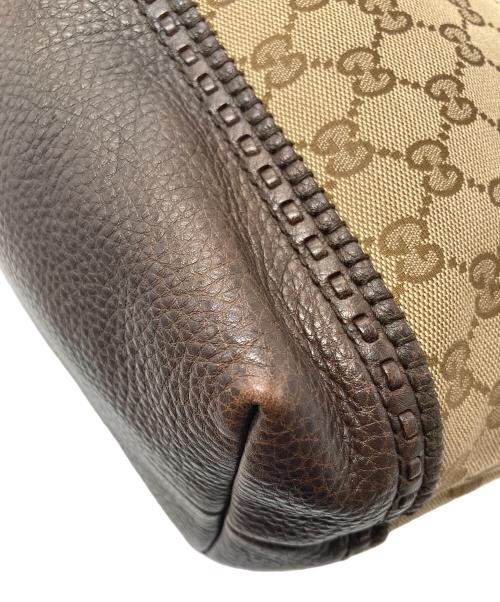 GUCCI（グッチ）GUCCI (グッチ) バンブーGGキャンバストートバッグ　トートバッグ　イタリア製 ベージュの古着・服飾アイテム