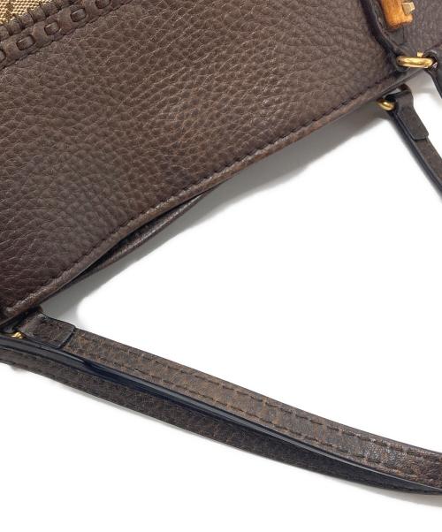 GUCCI（グッチ）GUCCI (グッチ) バンブーGGキャンバストートバッグ　トートバッグ　イタリア製 ベージュの古着・服飾アイテム