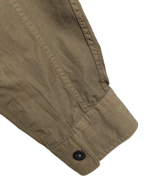 MHL（エムエイチエル）MHL (エムエイチエル) COMPACT COTTON POPLIN コンパクトコットンポプリンシャツ　長袖シャツ　日本製 オリーブ サイズ:Sの古着・服飾アイテム