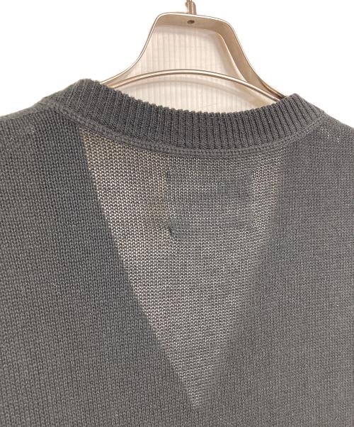 MHL（エムエイチエル）MHL (エムエイチエル) ジップニットベスト　ニットベスト　リネン混ニット ブラック サイズ:Mの古着・服飾アイテム