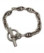 HERMESエルメス）の古着「90’SシェーヌダンクルPM 18コマ　ブレスレット　チェーン」｜シルバー