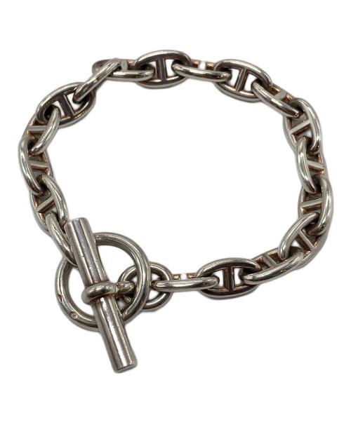 HERMES（エルメス）HERMES (エルメス) 90’SシェーヌダンクルPM 18コマ　ブレスレット　チェーン シルバー サイズ:実寸参照の古着・服飾アイテム