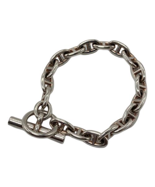 HERMES（エルメス）HERMES (エルメス) 90’SシェーヌダンクルPM 18コマ　ブレスレット　チェーン シルバー サイズ:実寸参照の古着・服飾アイテム