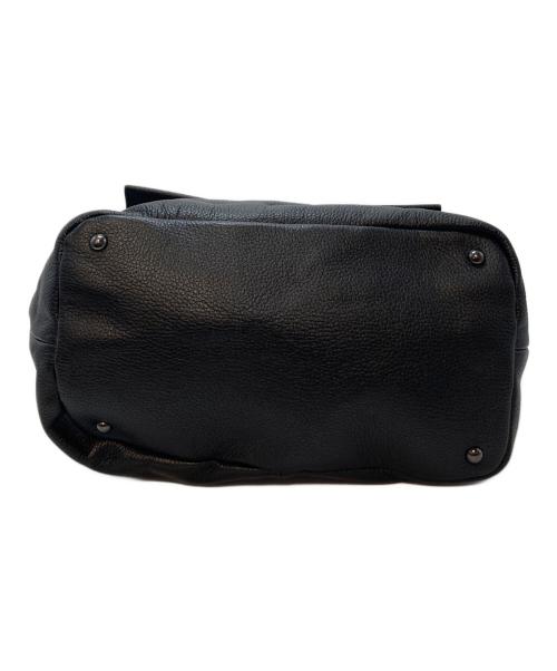 ear PAPILLONNER（イアパピヨネ）ear PAPILLONNER (イアパピヨネ) レザーフラップ2WAYバッグ Sサイズ ブラック サイズ:実寸参照の古着・服飾アイテム