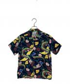 Sun Surf×BEAMS BOYサンサーフ×ビームスボーイ）の古着「別注 ハワイアン シャツ　レーヨンシャツ　デザインシャツ」｜ネイビー