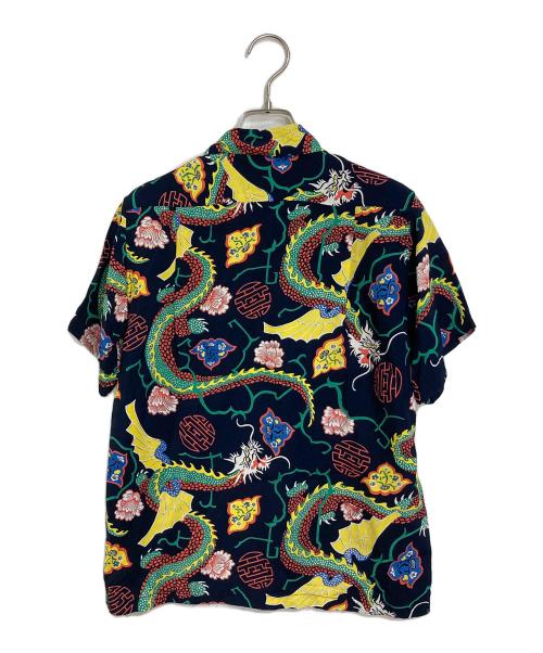 Sun Surf（サンサーフ）Sun Surf (サンサーフ) BEAMS BOY (ビームスボーイ) 別注 ハワイアン シャツ　レーヨンシャツ　デザインシャツ ネイビー サイズ:Mの古着・服飾アイテム